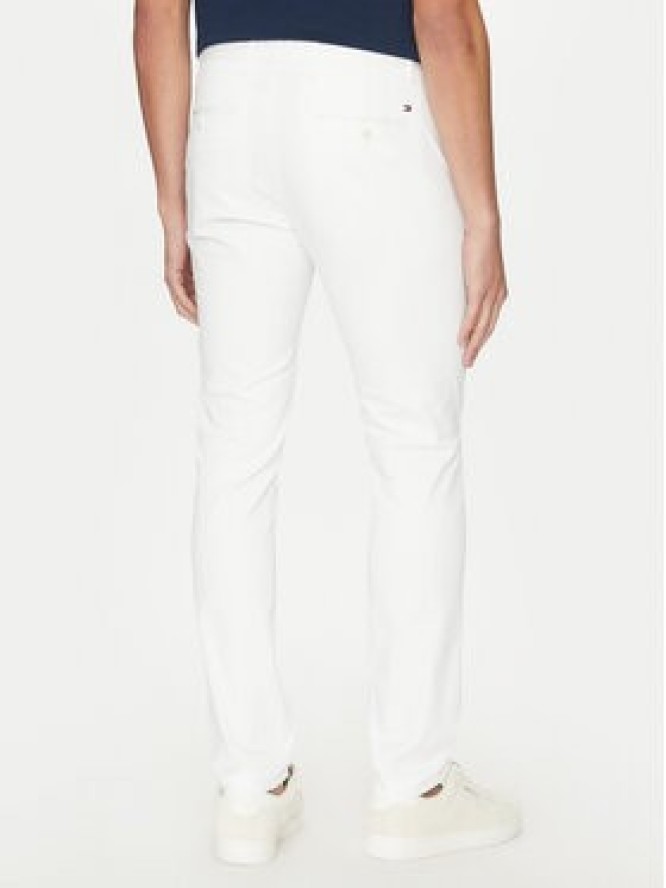 Tommy Hilfiger Chinosy Bleecker MW0MW26619 Biały Slim Fit