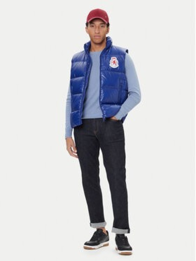 Tommy Hilfiger Kamizelka MW0MW41514 Niebieski Regular Fit