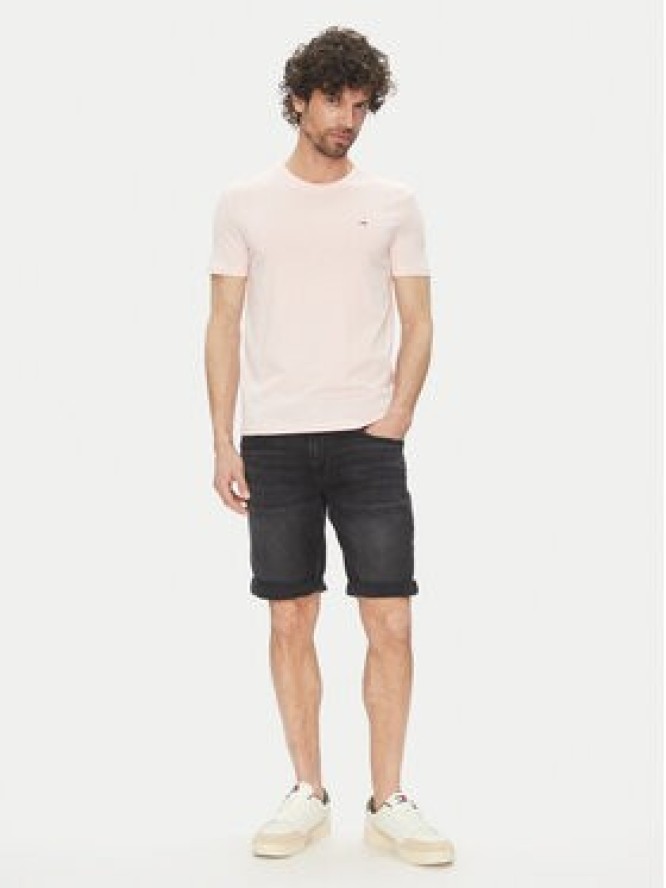 Tommy Jeans T-Shirt DM0DM20363 Różowy Slim Fit