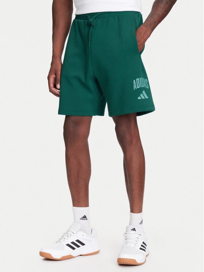 adidas Szorty sportowe Collegiate JM1727 Zielony Regular Fit