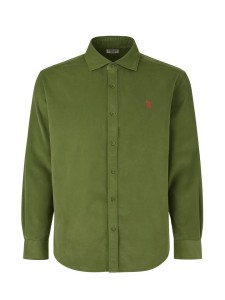 U.S. Polo Assn. Sztruksowa koszula - Regular fit - w kolorze oliwkowym rozmiar: XXL