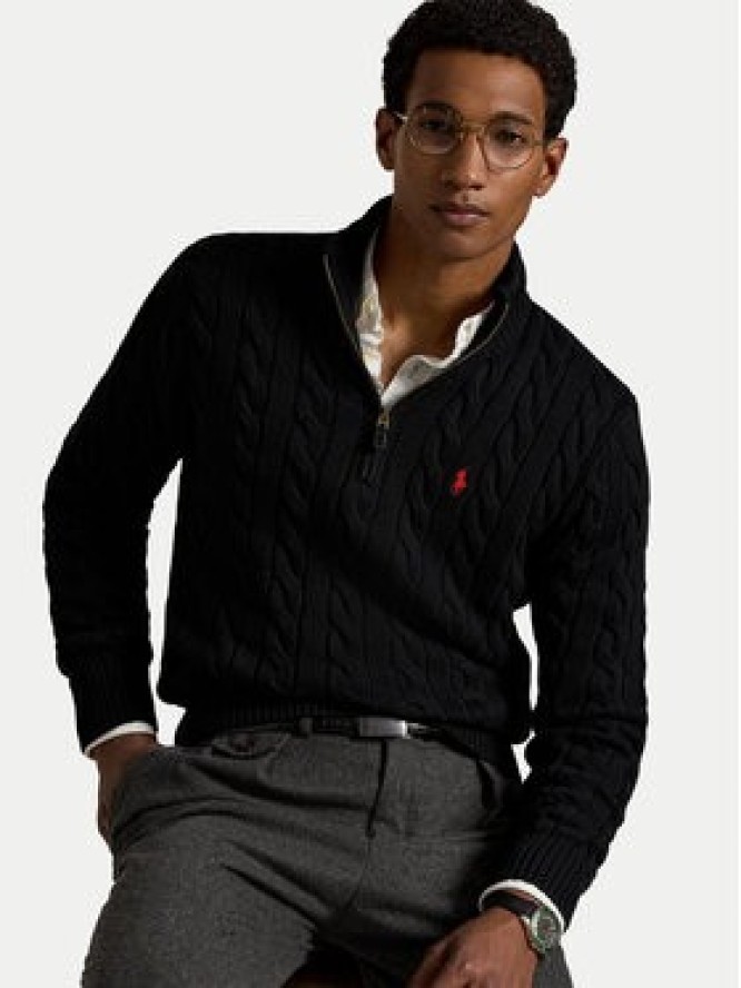 Polo Ralph Lauren Sweter 710810841006 Czarny Regular Fit