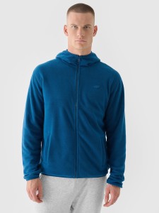 4F Polar regular z kapturem męski - turkusowy L