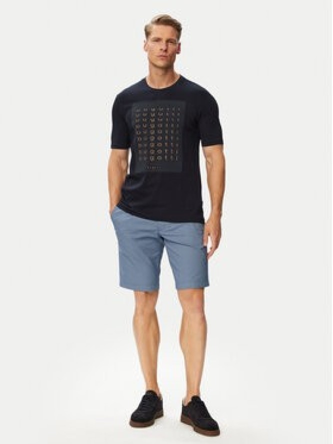 Bugatti T-Shirt 8350-15046E Granatowy Regular Fit