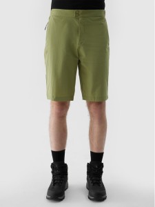 4F Szorty materiałowe 4FWSS24TFSHM425 Zielony Regular Fit