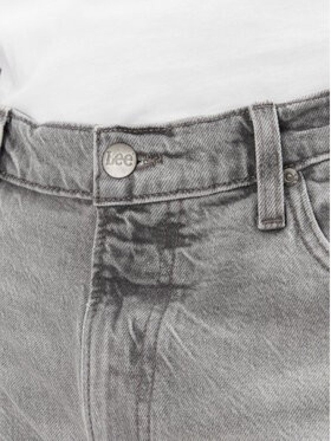Lee Szorty jeansowe Rider 112363904 Szary Slim Fit