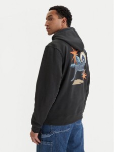 RVCA Bluza Pegasus EVYSF00137 Czarny Boxy Fit