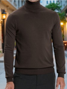 Klasyczny golf - brązowy