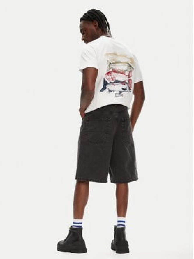 Hunter T-Shirt Raasay Graphic HARM0034251 Biały Regular Fit