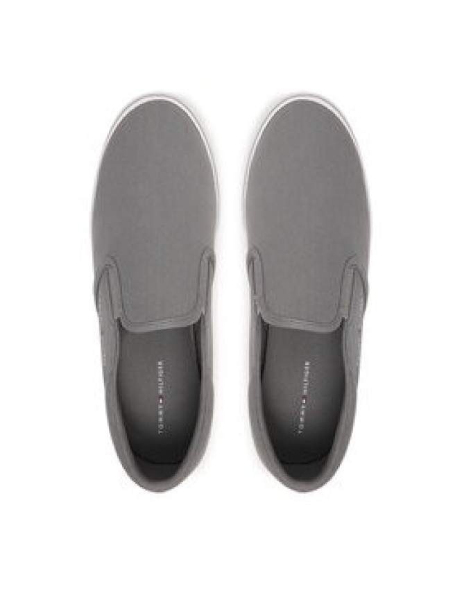 Tommy Hilfiger Tenisówki Vulc Core Slip On FM0FM05689 Szary