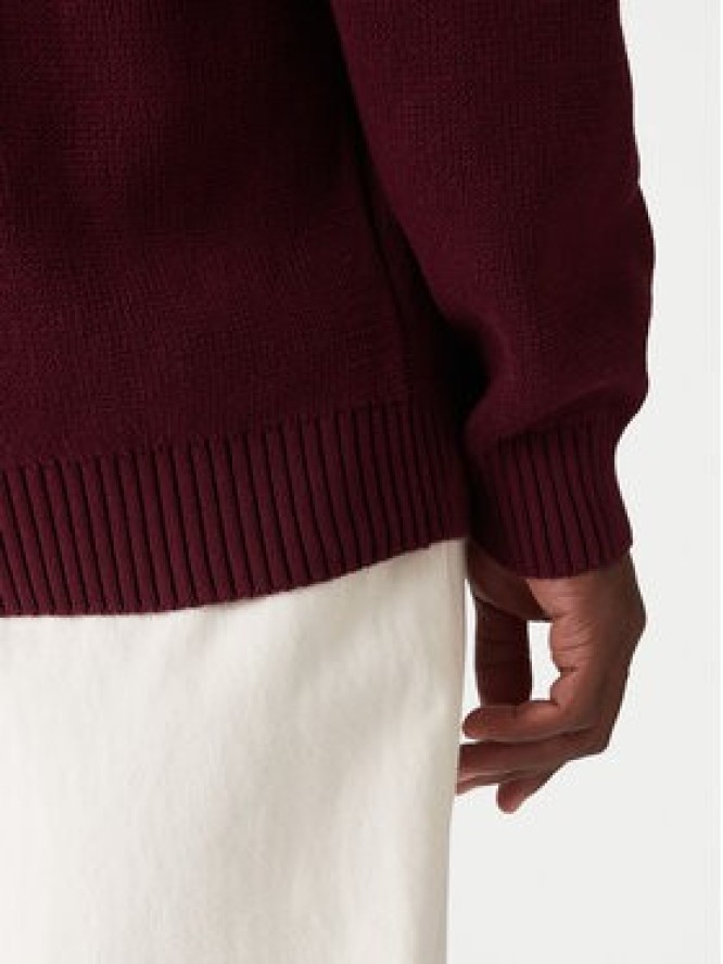 adidas Sweter JX8215 Bordowy Regular Fit