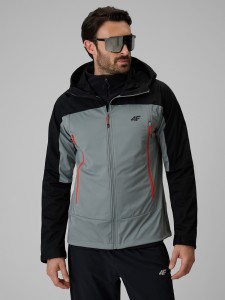4F Kurtka softshell wiatroodporna membrana 8000 męska - czarna M