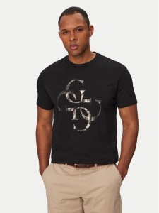 Guess T-Shirt M6RI03 I3Z14 Czarny Regular Fit
