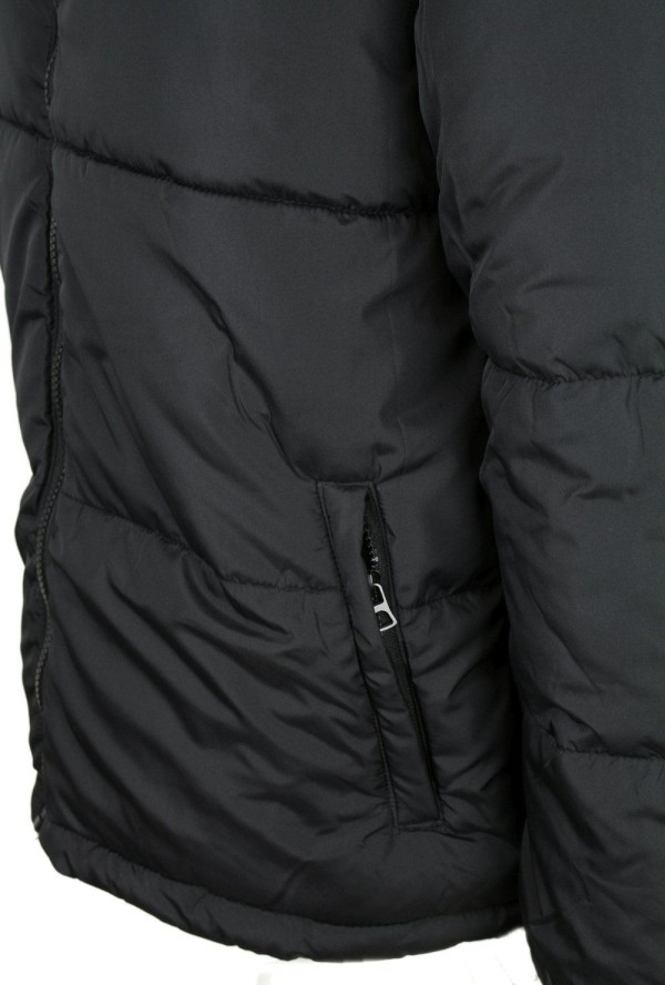 Delikatnie Ocieplona Kurtka Jesienno-Zimowa - Brave Soul - Czarna