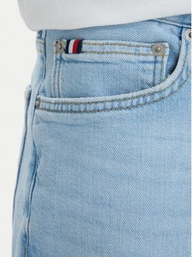 Tommy Hilfiger Szorty jeansowe Denton MW0MW42625 Niebieski Straight Fit