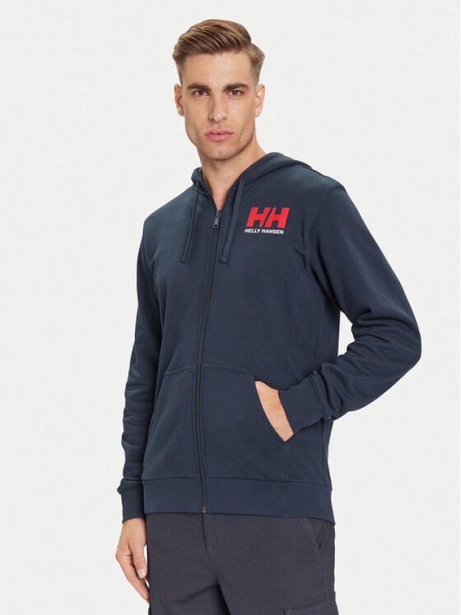 Helly Hansen Bluza HH Logo 54581 Granatowy Regular Fit