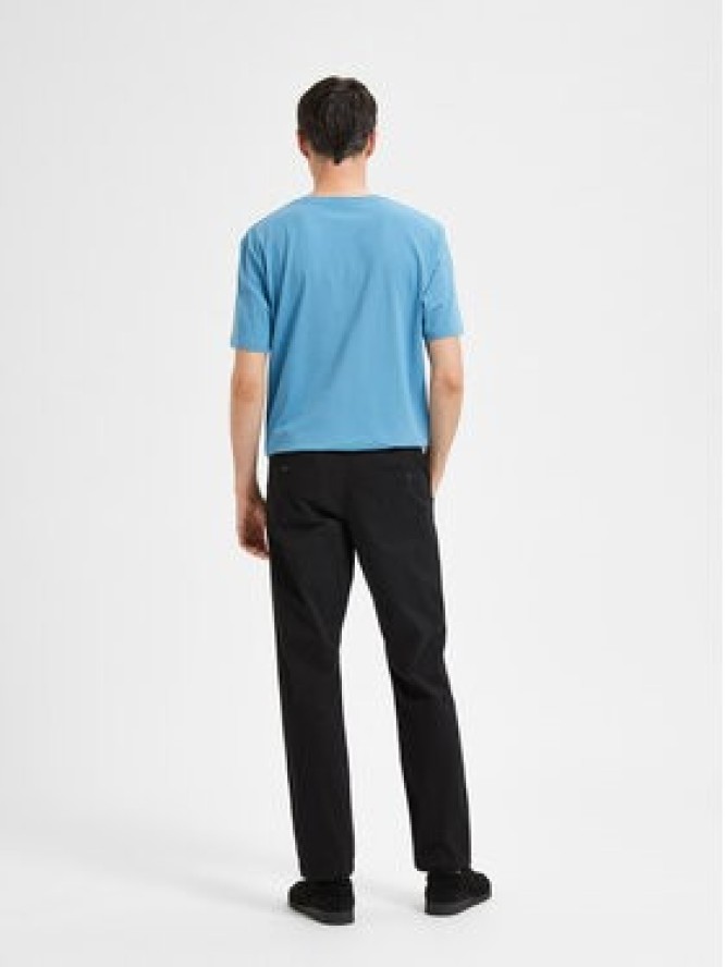 Selected Homme Chinosy New 16087663 Czarny Slim Fit