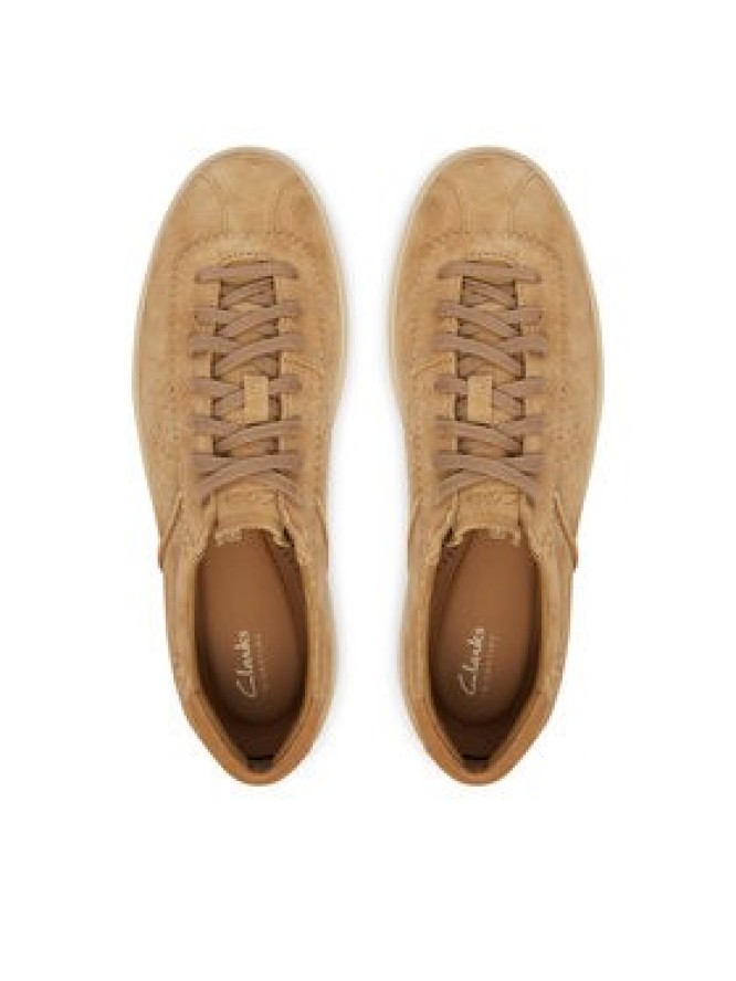 Clarks Sneakersy Lockford Lace 26186194 Beżowy