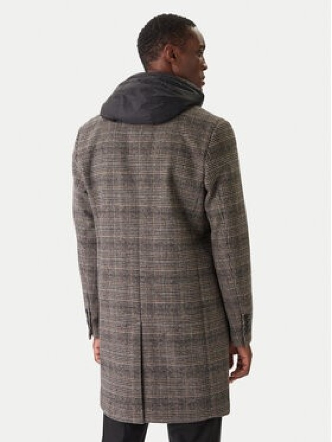 KARL LAGERFELD Płaszcz wełniany 455733 554755 Szary Regular Fit