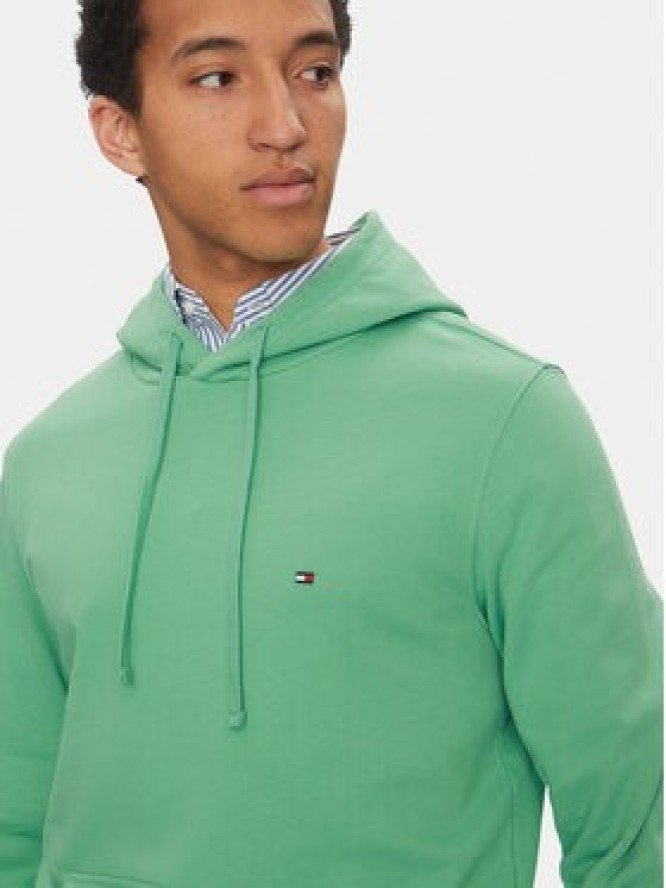 Tommy Hilfiger Bluza Essential MW0MW37235 Zielony Regular Fit