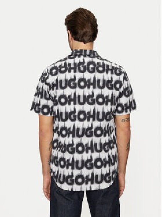 Hugo Koszula Ellino 50534240 Biały Relaxed Fit