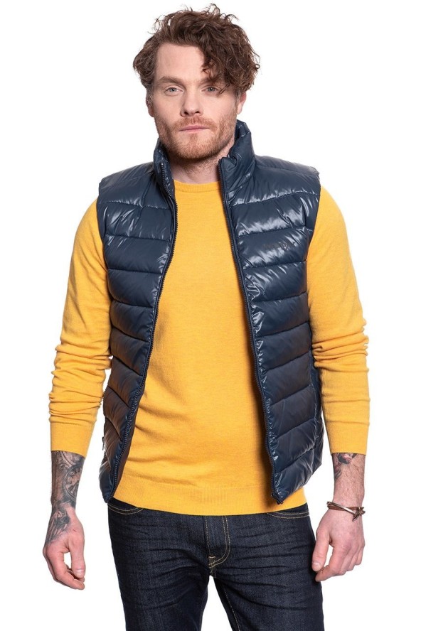 WRANGLER PUFFER VEST NAVY W4A3XT114 112129072