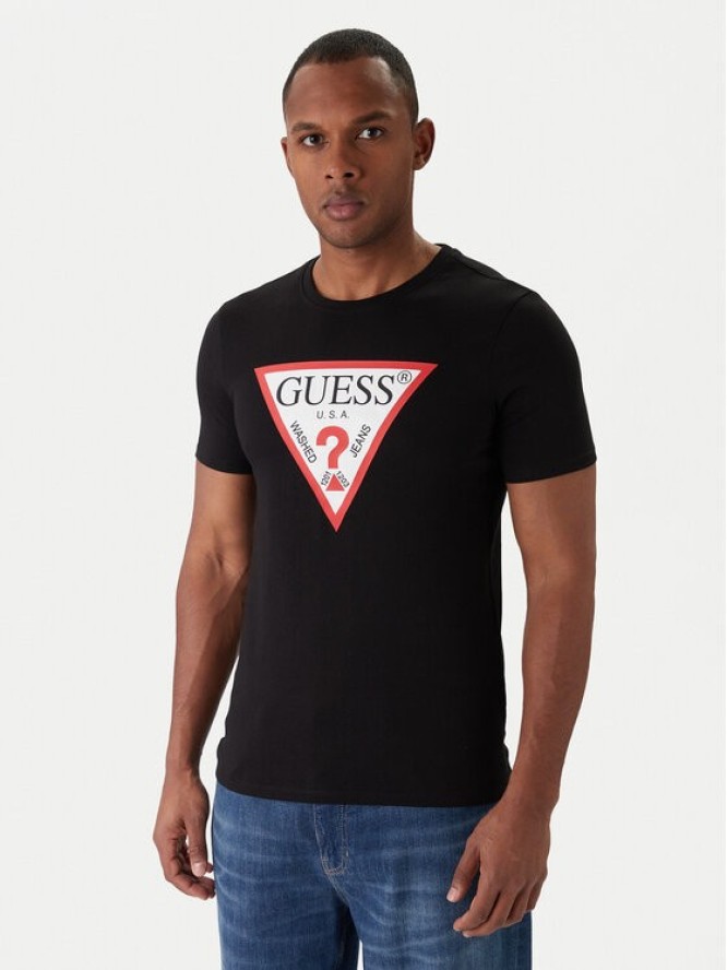 Guess T-Shirt M2YI71 I3Z14 Czarny Slim Fit