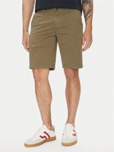 Marc O'Polo Szorty materiałowe M23 0384 15000 Zielony Regular Fit