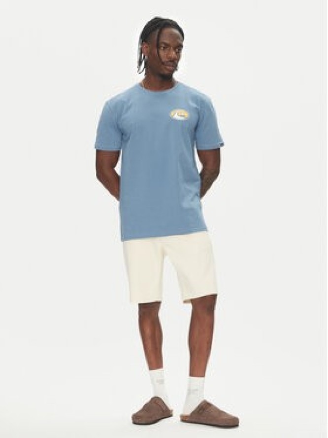 Quiksilver T-Shirt Ev Flower Chaos Ss EQYZT08050 Niebieski Regular Fit