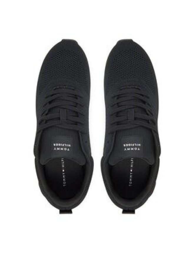 Tommy Hilfiger Sneakersy New Runner Eva Corpo Knit FM0FM05648 Czarny