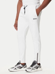 BOSS Spodnie dresowe Hicon 50542940 Biały Regular Fit