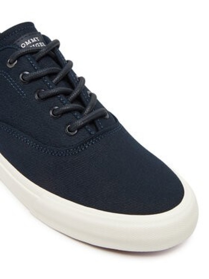 Tommy Hilfiger Tenisówki Hi Vulc Low Oxford Twill FM0FM05400 Granatowy