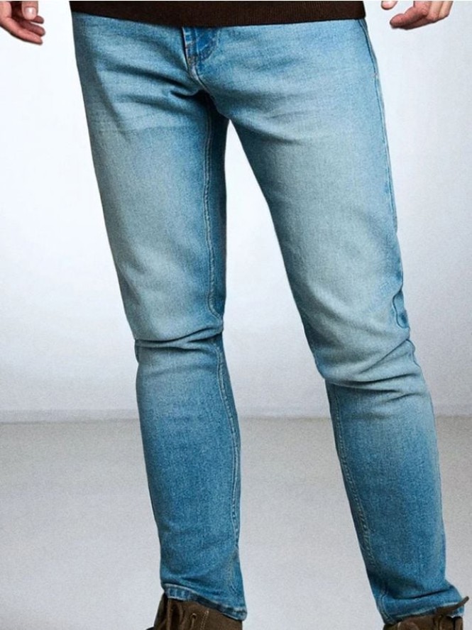 Jeansy slim fit - niebieski