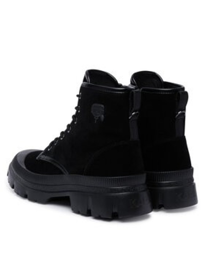 KARL LAGERFELD Trzewiki Trekka Mens Nft KL25252 Czarny