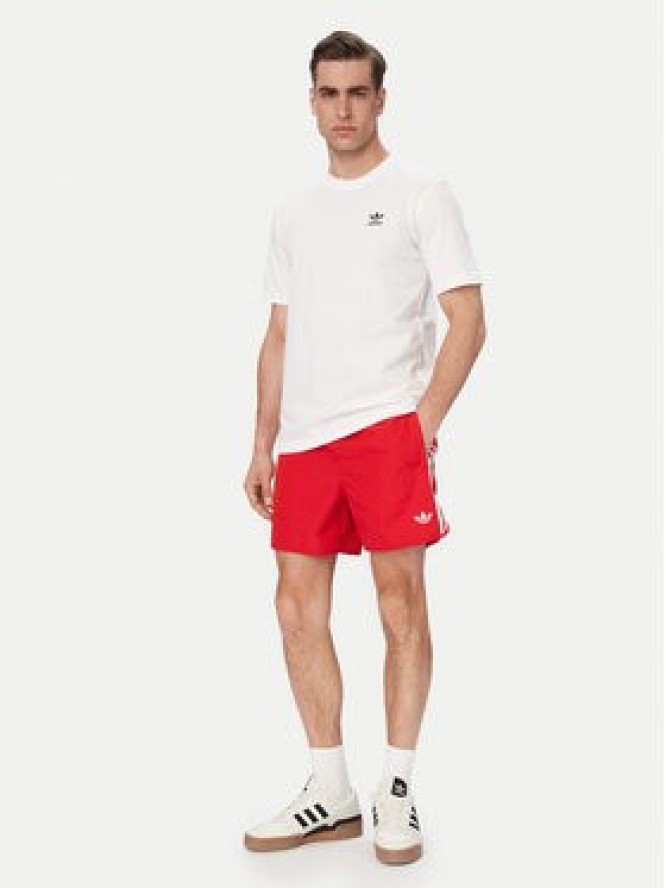 adidas T-Shirt Trefoil Essentials JI8544 Biały Regular Fit
