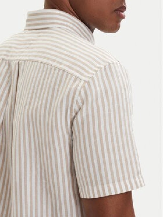 Tommy Hilfiger Koszula MW0MW42449 Beżowy jasny Regular Fit