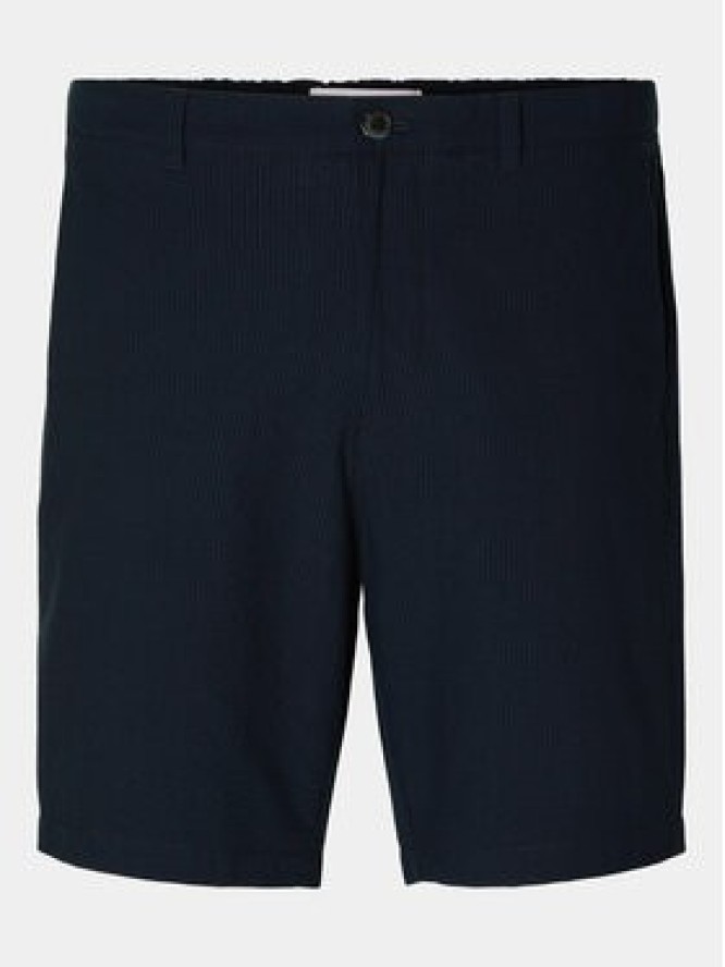Selected Homme Szorty materiałowe Slhregular-Karl 16092367 Granatowy Regular Fit