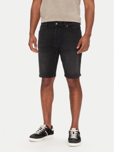 BOSS Szorty jeansowe Delaware Shorts Bo 50540271 Czarny Slim Fit