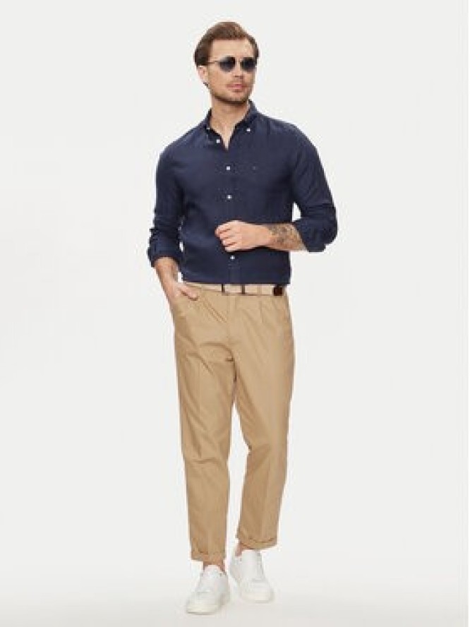 Tommy Hilfiger Koszula MW0MW34602 Granatowy Regular Fit