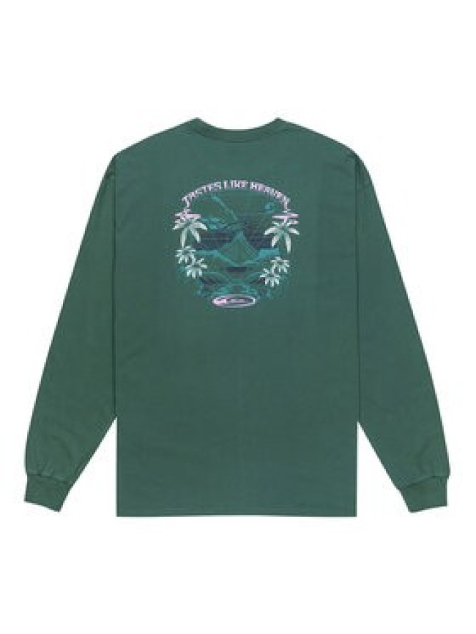 Quiksilver Longsleeve Hw Hollow Coves EQYZT08202 Zielony Comfort Fit