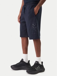 EA7 Emporio Armani Szorty sportowe 7M001491 AF17787 UB102 Granatowy Regular Fit