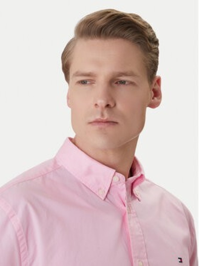 Tommy Hilfiger Koszula MW0MW42630 Różowy Regular Fit