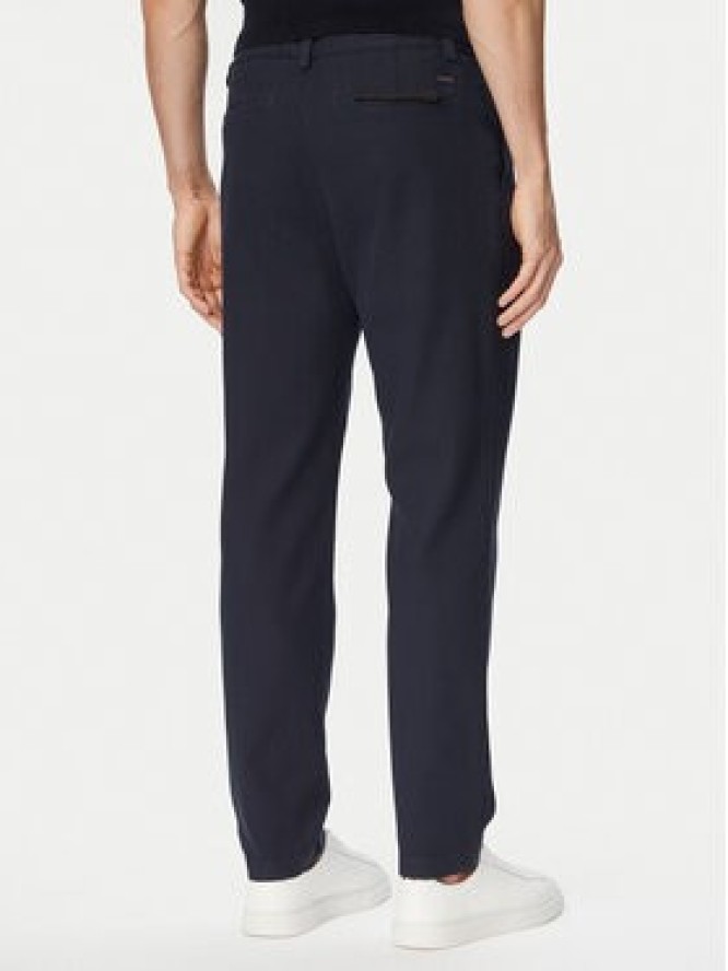 BOSS Chinosy 50559158 Granatowy Tapered Fit