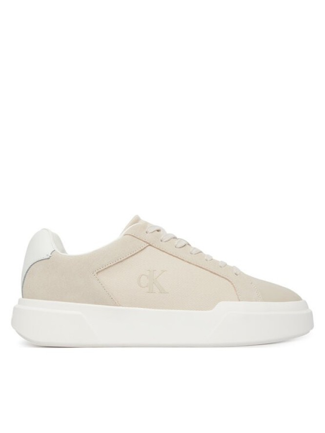 Calvin Klein Sneakersy Chunky Cupsole Laceup Cv Mix HM0HM02238 Beżowy