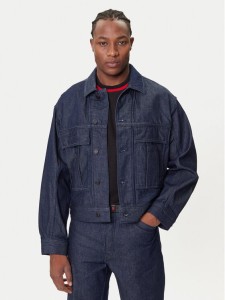 HUGO Kurtka jeansowa 50542915 Granatowy Relaxed Fit