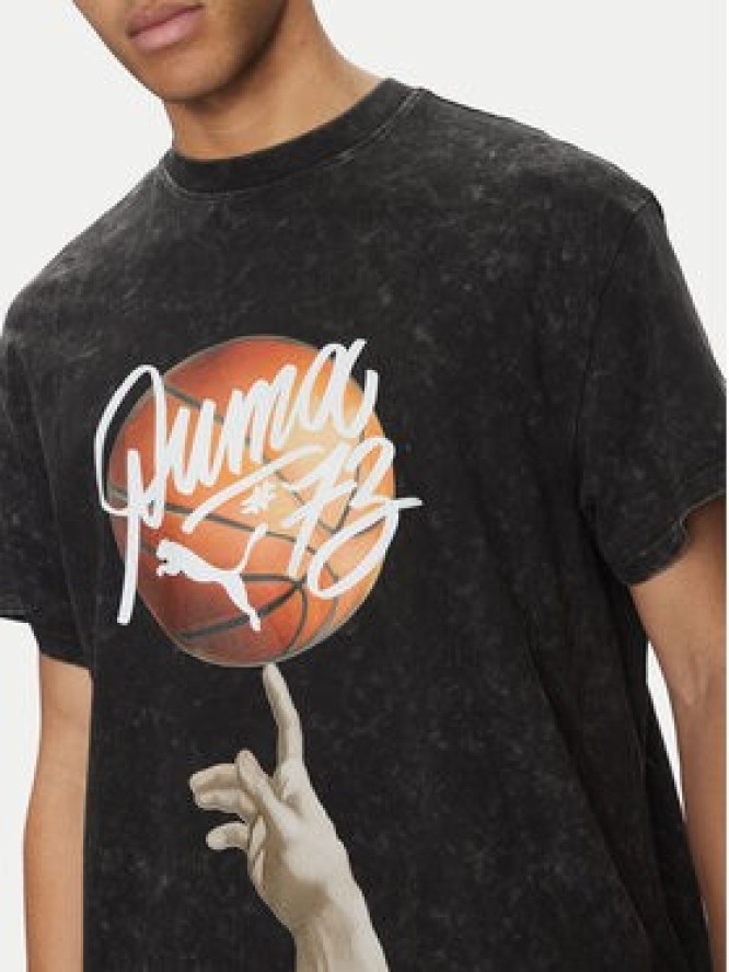 Puma T-Shirt Dylan Exhibit 630475 Czarny Regular Fit