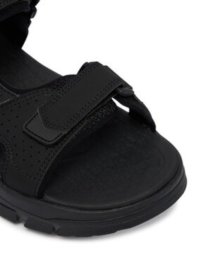 Skechers Sandały Strap River 205724/BBK Czarny