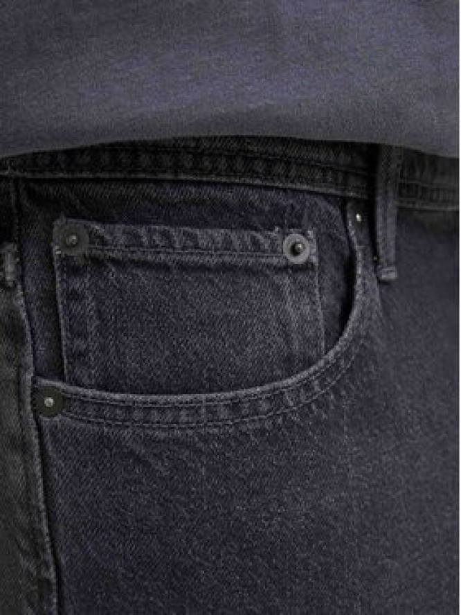 Jack & Jones Szorty jeansowe Iron 12278463 Czarny Baggy Fit