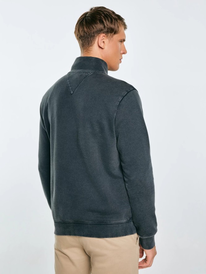 Bluza męska ze stójką czarna Julian 906