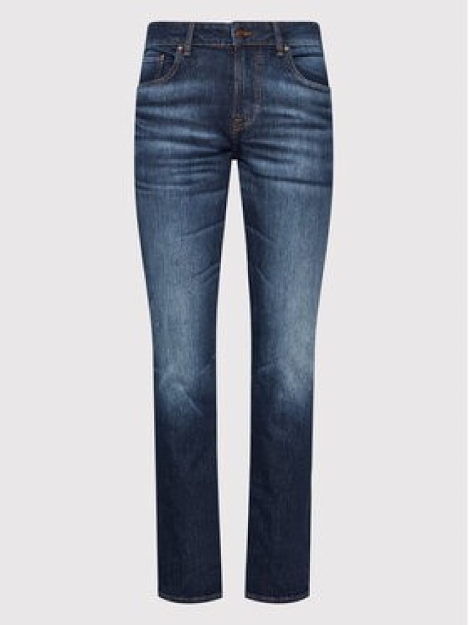 Guess Jeansy Angeles M2YAN2 D4Q41 Granatowy Slim Fit